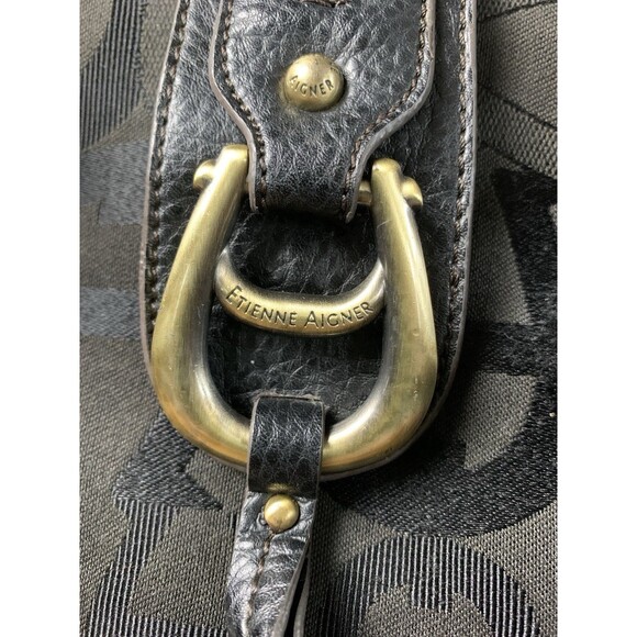 Etienne Aigner Women's Zip Shoulder Handbag Brown Soft Genuine Leather - Picture 2 of 16